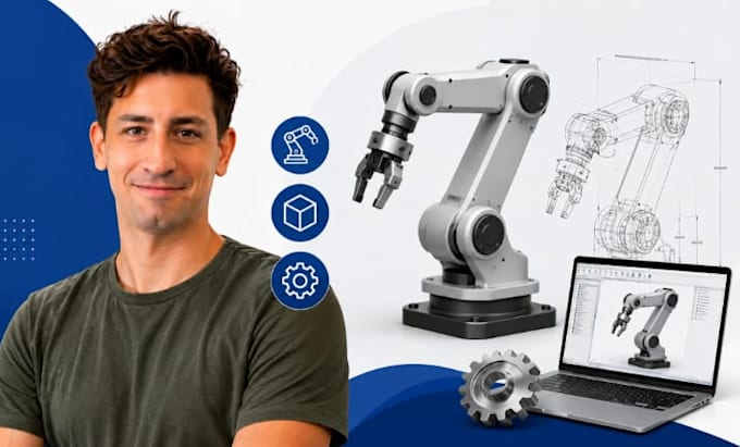 robotics cad, robotic arm drawing, stl, assembly, solidworks expert team