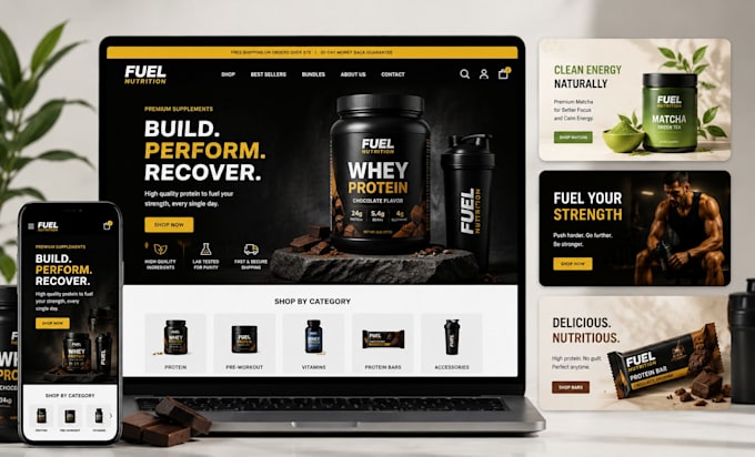 design high converting shopify product page graphics and banners