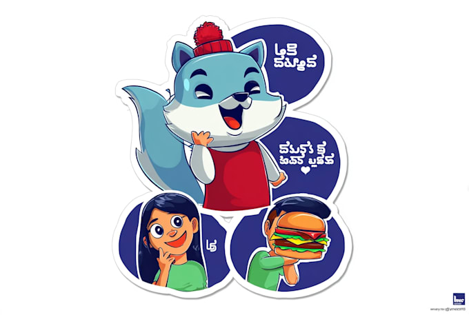 create telegram, whatsapp animated stickers, emojis gifs