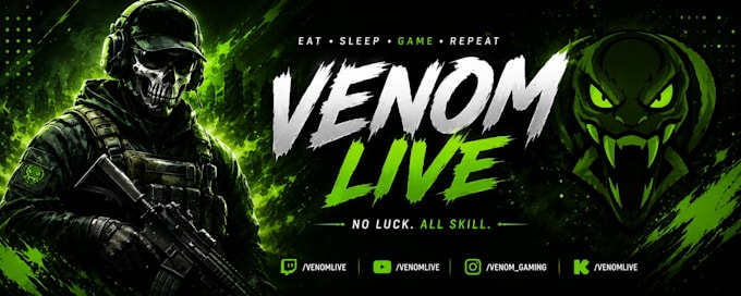 design professional twitch stream thumbnails and gaming banners