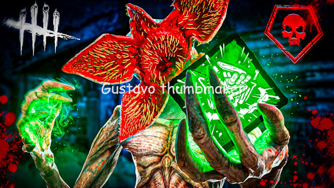 create 3d dead by daylight youtube thumbnails