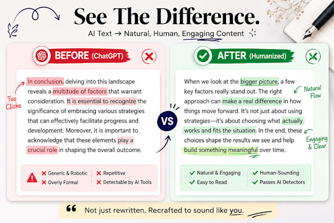manually edit, proofread, and humanize your ai content