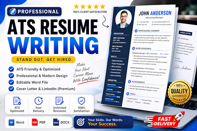 create a professional ats resume and CV