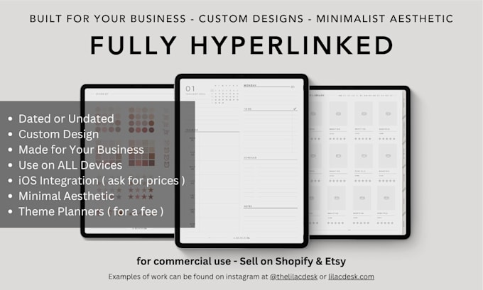 design a custom digital planner