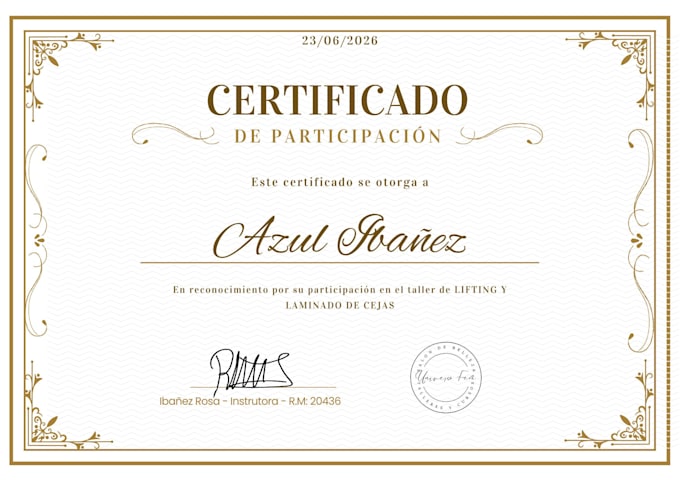 design a professional certificate or diploma