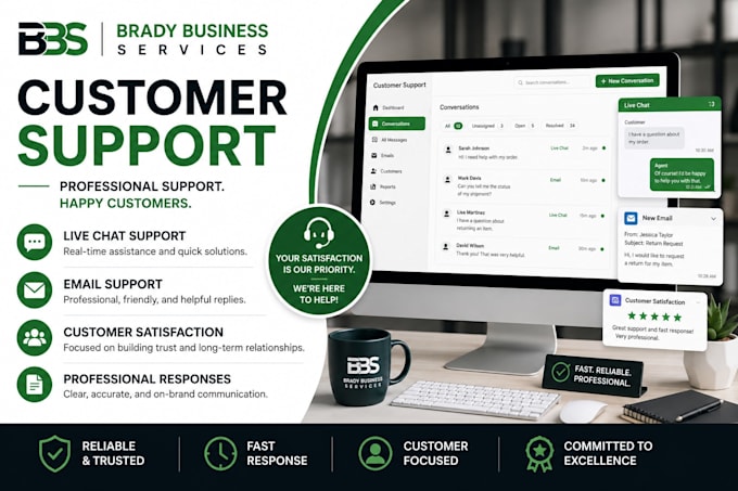 provide professional email and customer support