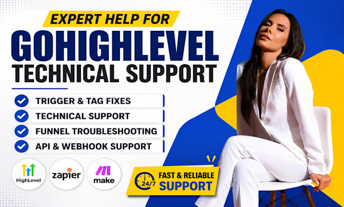 provide gohighlevel technical support troubleshooting workflow and CRM fixing