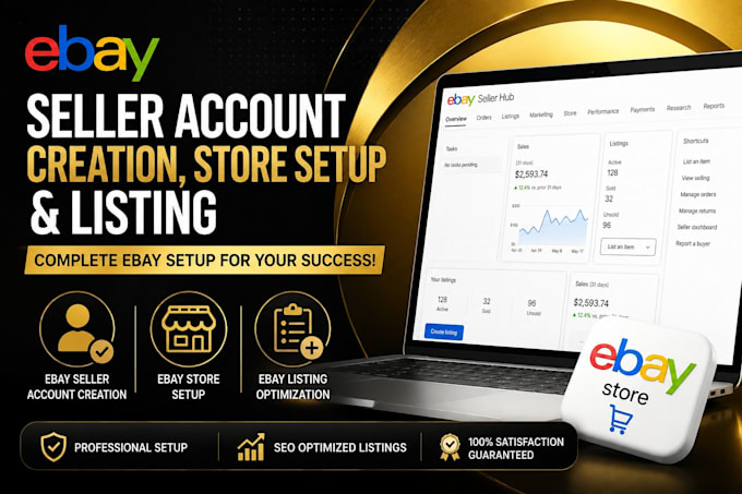 do ebay seller account creation ebay store setup and ebay listing