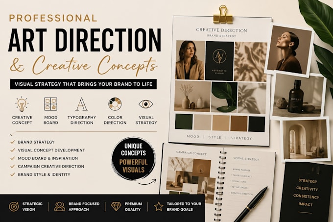 provide professional art direction and visual identity strategy