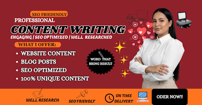 write SEO website content for wordpress, wix, shopify and more