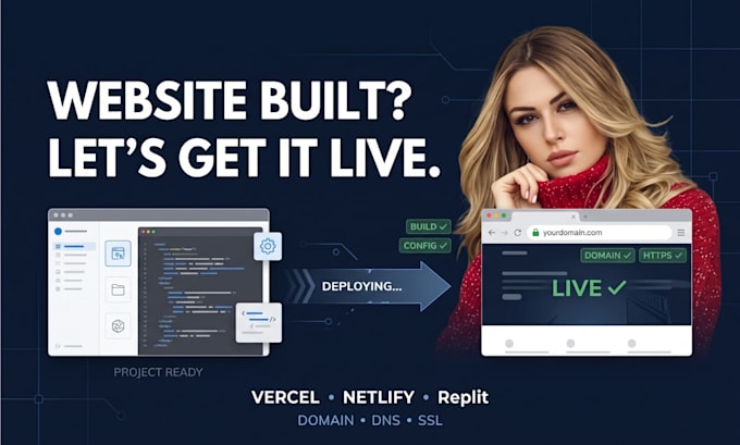 deploy your website to vercel, netlify or replit