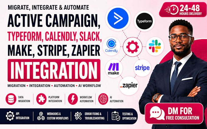migrate activecampaign typeform calendly slack make stripe zapier integration