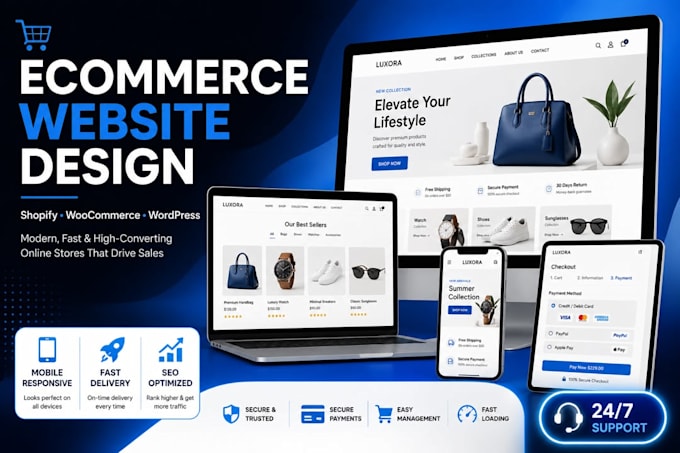 build a modern ai website, ecommerce website, online store