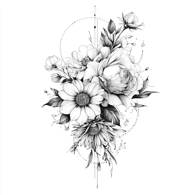 draw fine line minimalist tattoos and illustrations