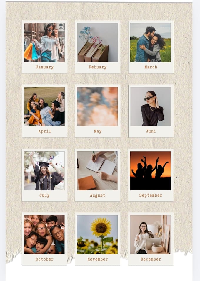 collect memories in one frame, creating collage