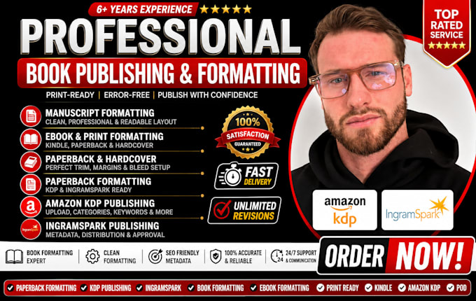 book layout design, paperback formatting, ebook formatting