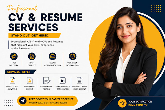 create a modern CV and resume design