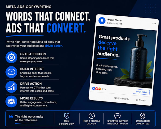 write high converting meta facebook and instagram ad copy