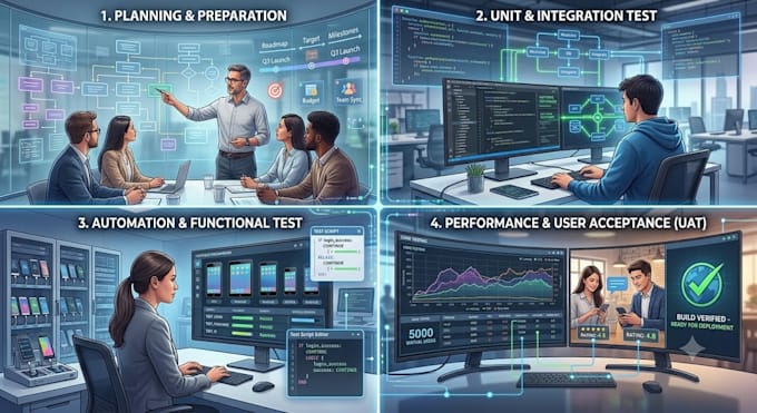 do manual QA testing for web, mobile, API and performance