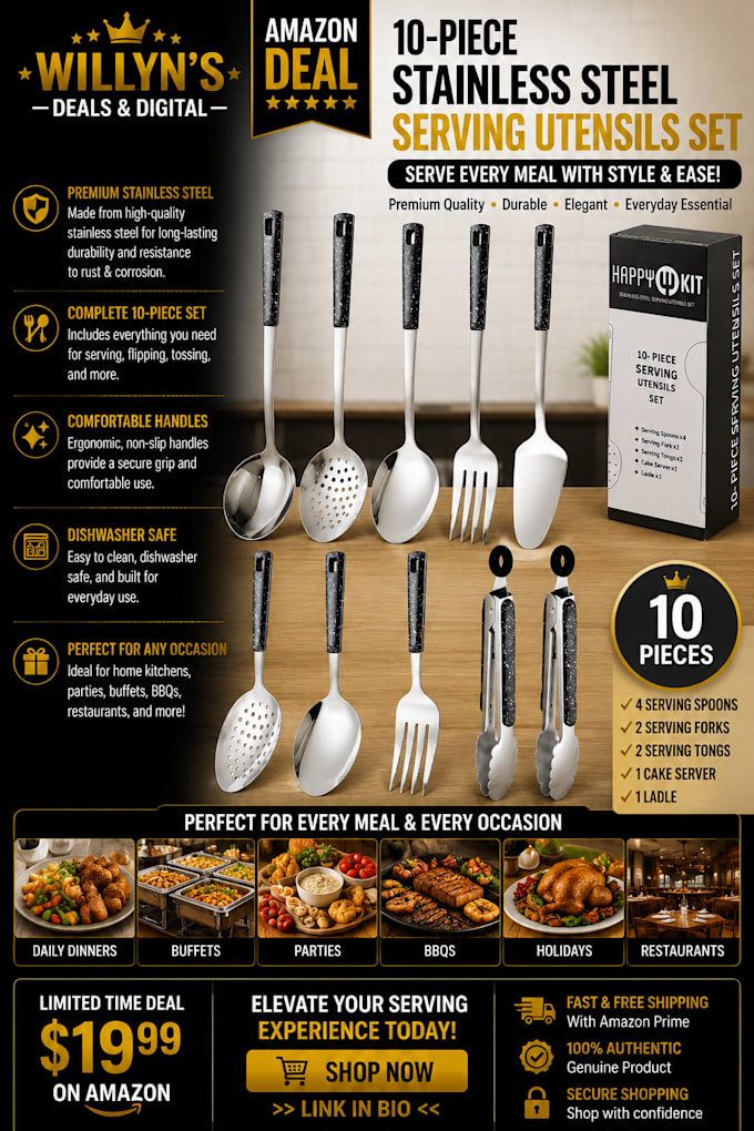 design professional amazon affiliate and social media product