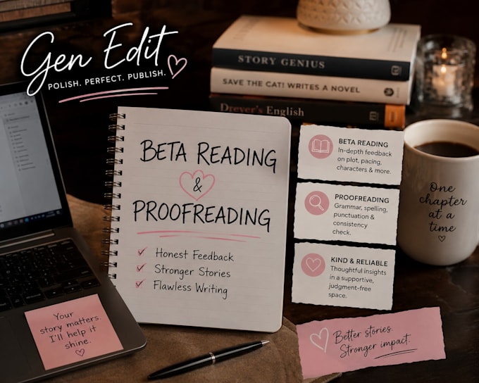 beta read your novel with detailed feedback plot and character