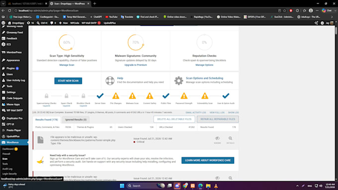 fix wordpress malware or virus and install wordpress security