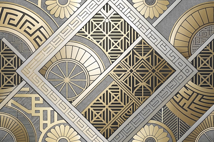 design abstract vector luxury geometric pattern design