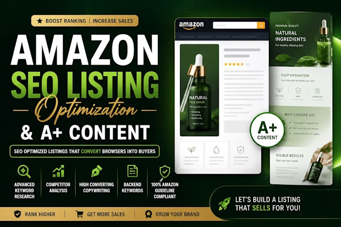 write amazon SEO product listing optimization and a plus content