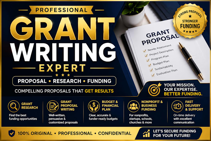 write grant proposal, grant application, grant research for nonprofit