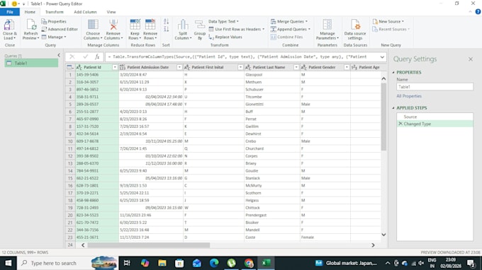 do accurate excel data entry and formatting