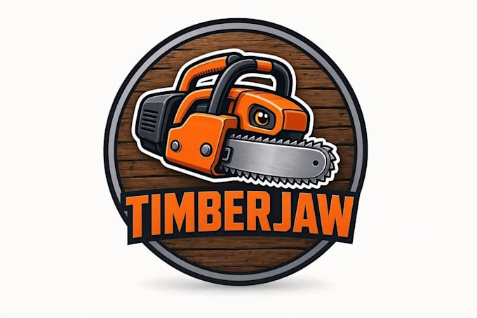 design super beautiful chainsaw mascot logo just for you
