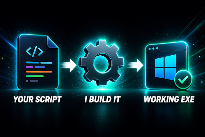 convert your python script into a windows exe file