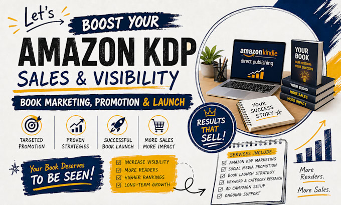 do amazon kdp book marketing, keyword research and book launch