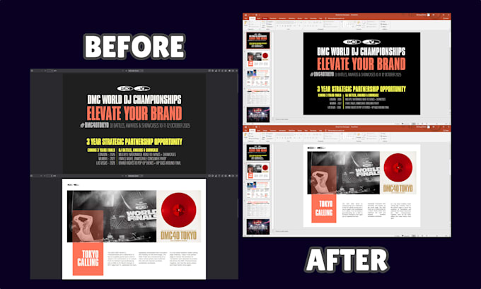 recreate and format your presentation from pdf, ai,  figma to powerpoint