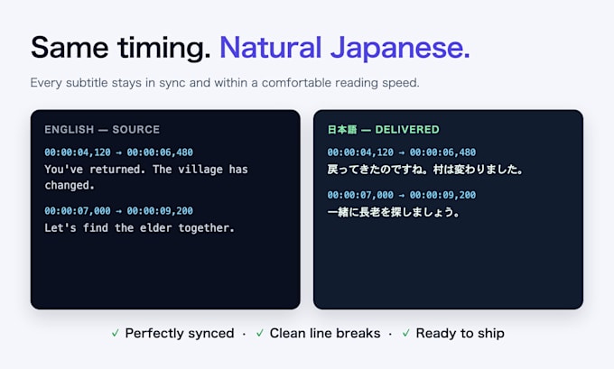 create accurate native japanese subtitles for your video
