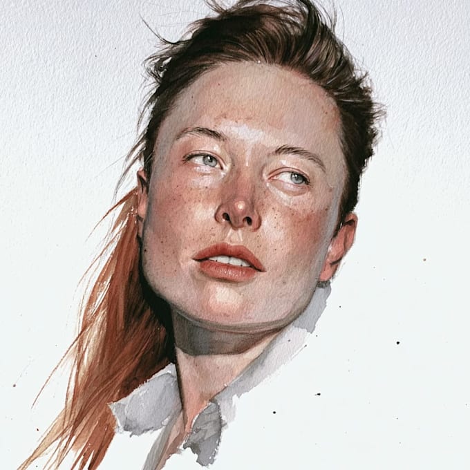 do outstanding watercolor portrait