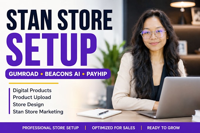 setup stan store gumroad beacons ai payhip stan store marketing
