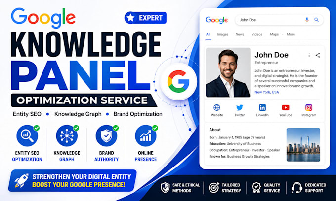create google knowledge panel or graph for personal branding