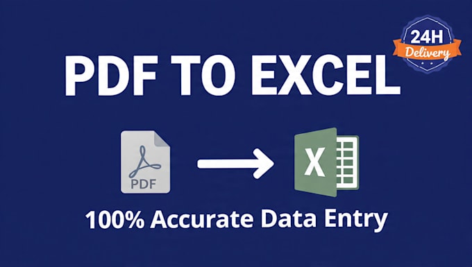 pdf to excel, data entry, copy paste, excel, web research