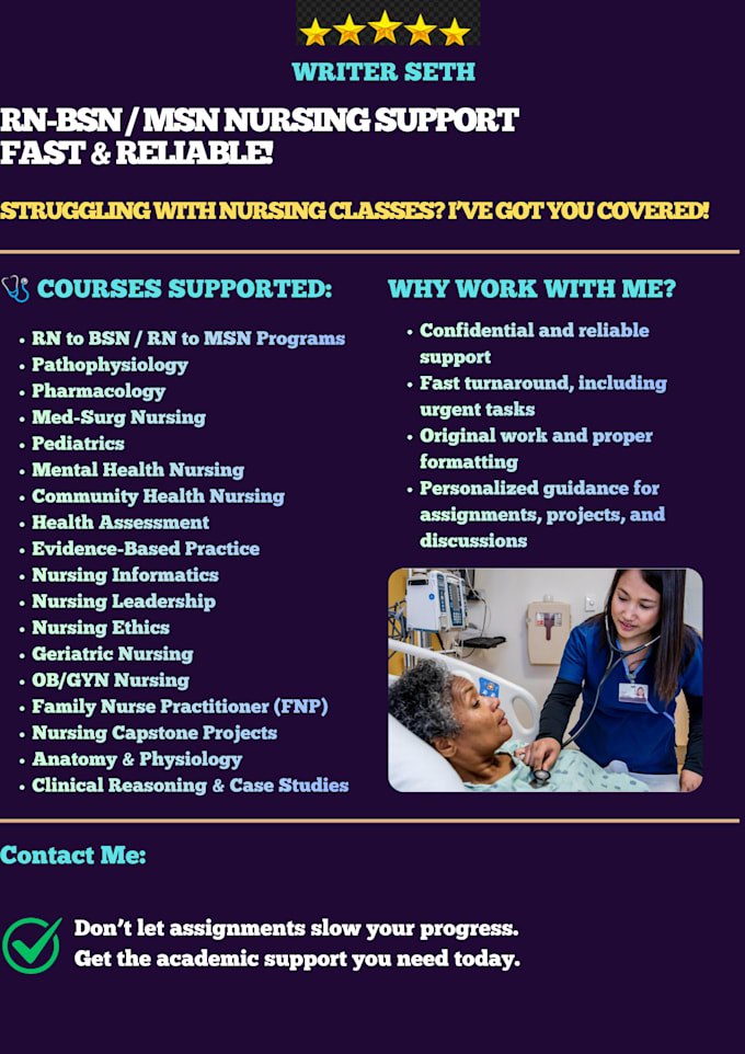 provide expert nursing research, case studies and academic writing help