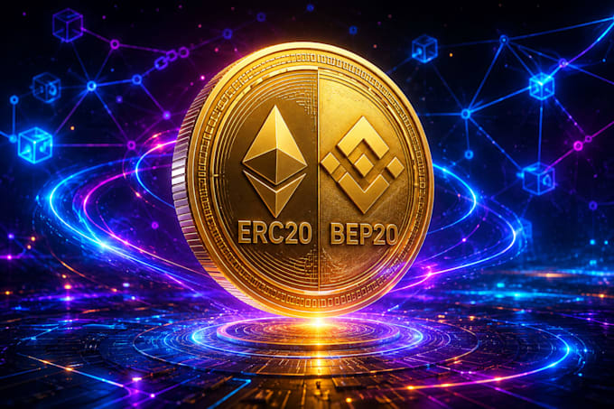 create erc20 bep20 token and solidity smart contract
