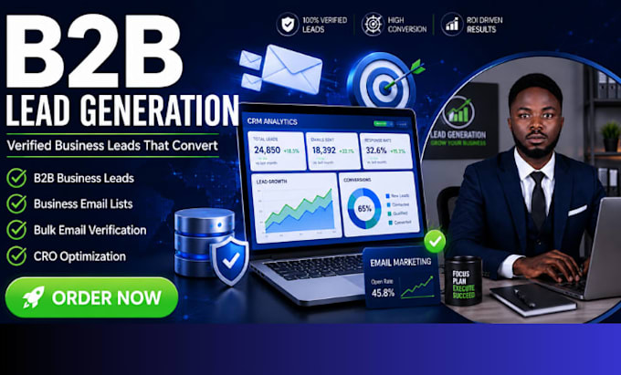 generate b2b leads, verified business emails, bulk email verification, cro, b2b