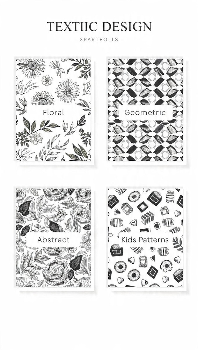 design seamless print and textile patterns for fabric
