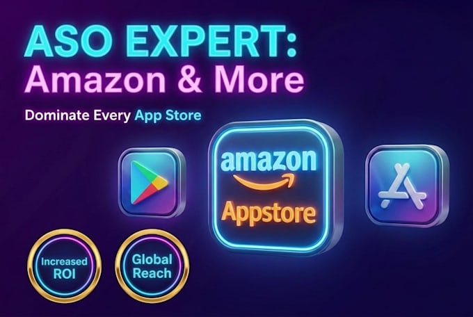 do professional aso for google play, amazon appstore and apple app store