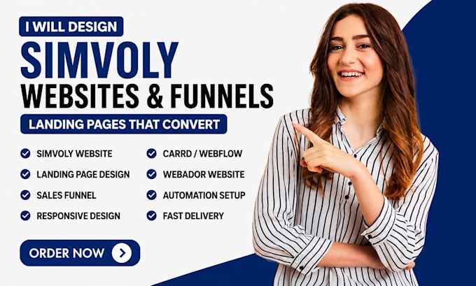 design carrd simvoly webador webflow website funnels landing page gohighlevel