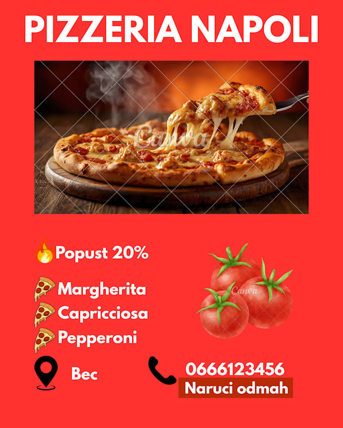 design a modern restaurant menu in canva