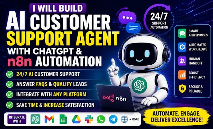 build ai customer support agent with chatgpt and n8n automation