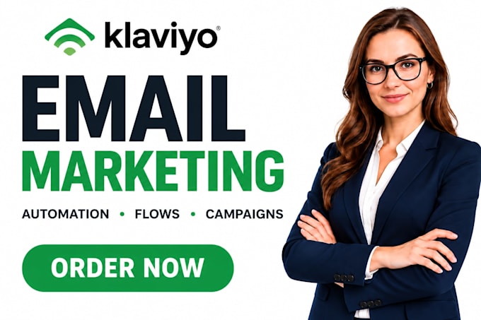 setup klaviyo email marketing, shopify email flows and automation