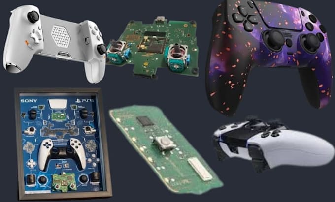 design ps5 game controller pcb with embedded firmware and bluetooth