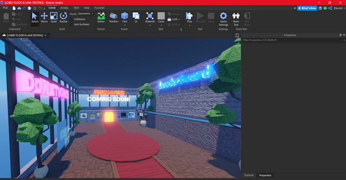 make a high quality low poly roblox map for obby, tycoon or simulator game